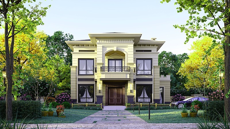 奉节中式合院住宅，开放庭院与邻里乡亲更亲近